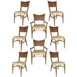 Set of 8 Paul McCobb Dining Chairs