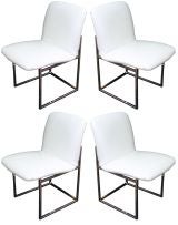 Set of Four Milo Baughman Dining Chairs