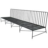 Long Iron Sofa Bench