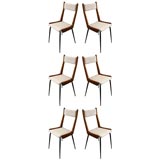 Set of Six Italian Dining Chairs Set of Six Italian Dining Chairs