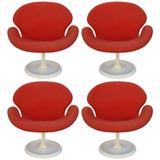 Four Swan-Style Chairs