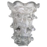 Large Crystal Vase by Schneider, France