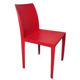 Red Leather Desk chair by Poltrona Frau