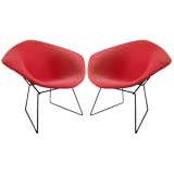 Pair of  Early "Diamond" Chairs - Harry Bertoia
