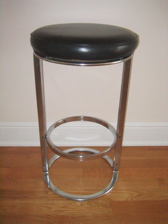 German Pair of Bar Stools - by Jorgen Kastholm and Preben Fabricius
