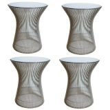 Four Nickel Occasional Tables - Warren Platner