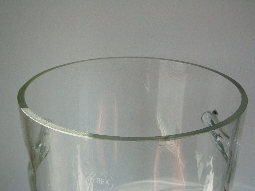 Mid-20th Century Pyrex Glass Vase / Umbrella Stand