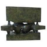 Bronze Abstract Sculpture - Harvey Weiss