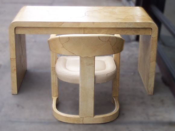 Desk and Chair by Karl Springer