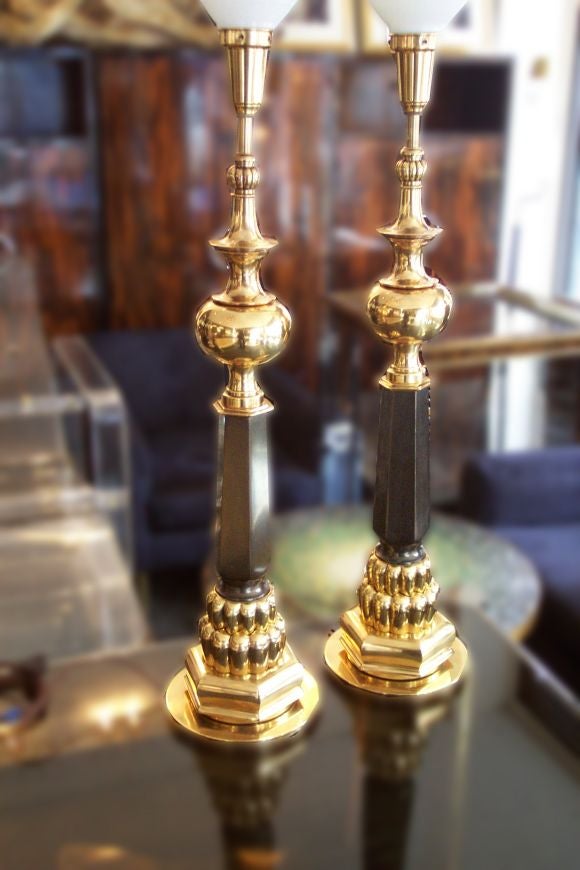 Pair of Floor Lamps by Tommi Parzinger for Stiffel
