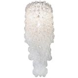 Italian Glass Chain Chandelier by Toso