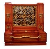 Retro Gilded Chinosiere Console by James Mont