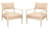 Bleached Teak Chairs by Tommi Parzinger