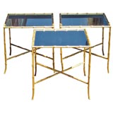 Trio of Gilded Bronze Tables