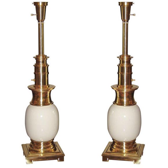 Pair of "Ostrich" Lamps by Stiffel