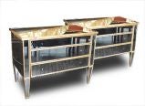 Neo-Classic Mirrored Commodes