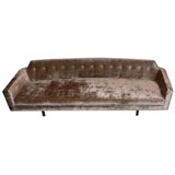 Linen Velvet Sofa by Dunbar