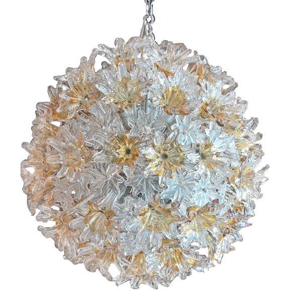 Esprit" Flower Ball Chandelier by Venini at 1stDibs | flower ball light