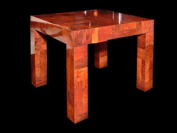 Signed Paul Evans Parsons-style low table. Can be used as a coffee-table or side-table.