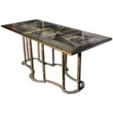 Bronze Console Table by Philip / Kelvin LaVerne