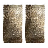 Pair of Metalic Space Curtains by Paco Rabanne for Baumann AG, S