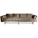 Linen Velvet Sofa by Harvey Probber