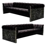 Pair of Sculpted Sofas
