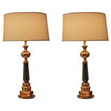 Pair of Oversize Table Lamps by Tommi Parzinger for Stiffel