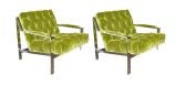 Pair of Club Chairs by Milo Baughman