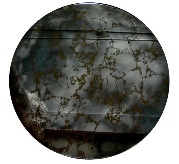 Smoked Mirror Dining Table by Maison Jansen