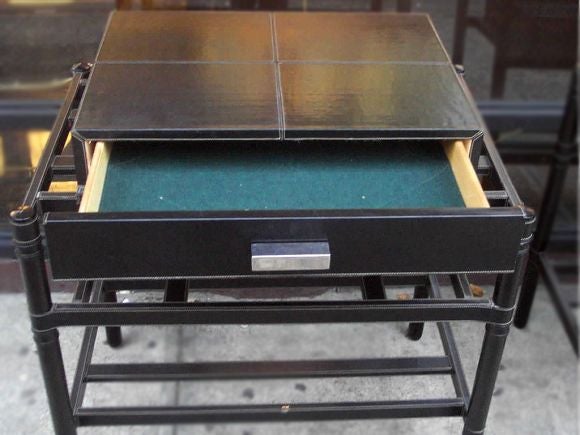 Pair of Leather End-Tables by Hermes, Paris