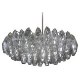 Polyhedral Disc Chandelier by Carlo Scarpa for Venini Italy