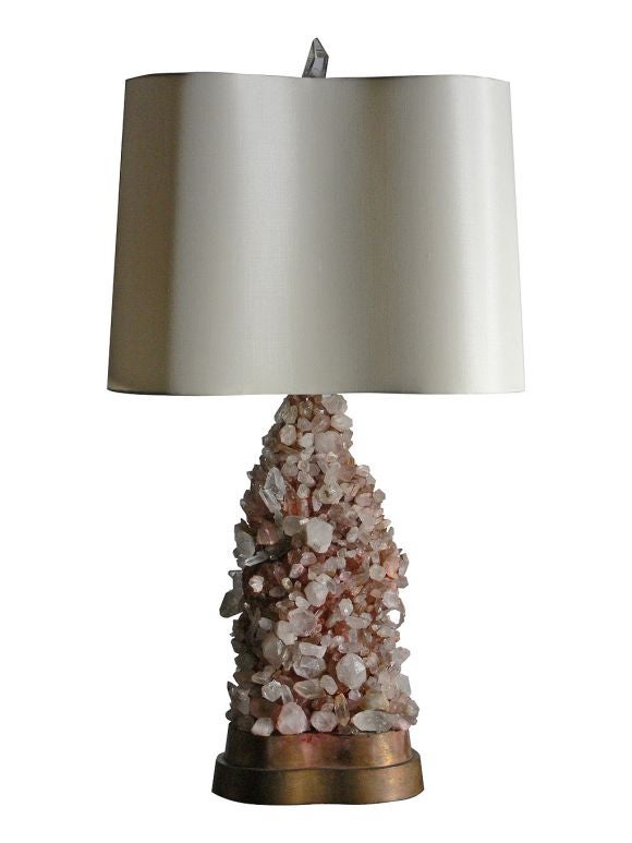 Mid-20th Century Pair of Gemstone Lamps by Carol Stupell