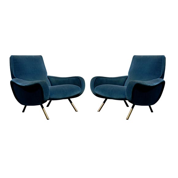 Pair of Lady Chairs by Marco Zanuso