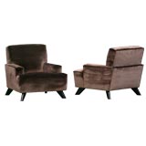 Vintage Seniah Ledge-Back Club Chairs by William "Billy" Haines