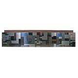 Patchwork Chrome Wall Mounted Console by Paul Evans