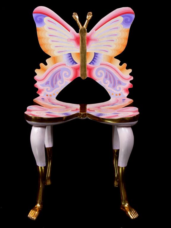 Mexican Butterfly Chair Sculpture by Pedro Friedeberg