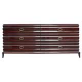Fluted Mahogany  Dresser by Tommi Parzinger