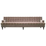 Vintage Mid Century Tufted Velvet Sofa