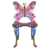 Blue Butterfly Chair Sculpture by Pedro Friedeberg