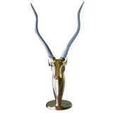 Brass Antelope Sculpture