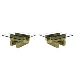 Pair of Low Cityscape Tables by Paul Evans