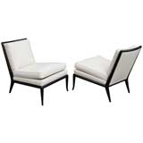 Pair Slipper Chairs by T. H. Robsjohn-Gibbings