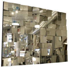 Monumental "Slopes" Mirror by Neal Small