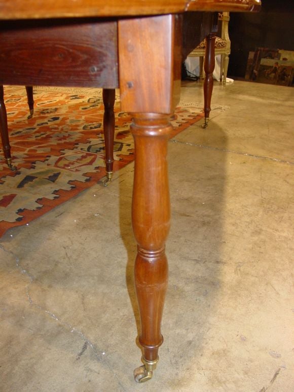 A Charles X Mahogany Extention Dining Table