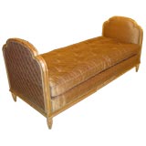 A Art Deco Giltwood Lit de Repose