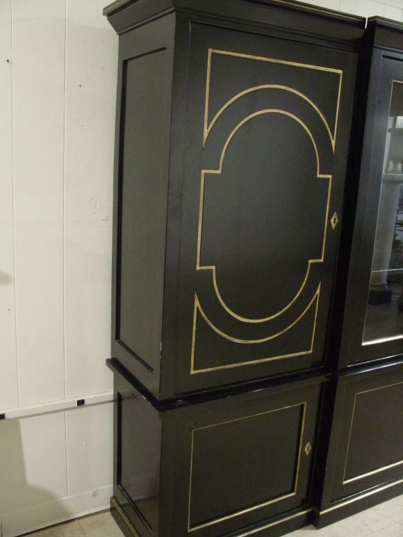 A French 50's Breakfront Bookcase