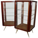 A Pair of Modern Display Cabinets by Antonio Di Primo