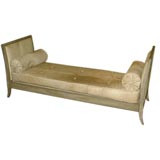 A Directiore Style Gray Painted Daybed