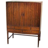 A Rare Standing Rosewood Cabinet by Prof. Ole Wanscher